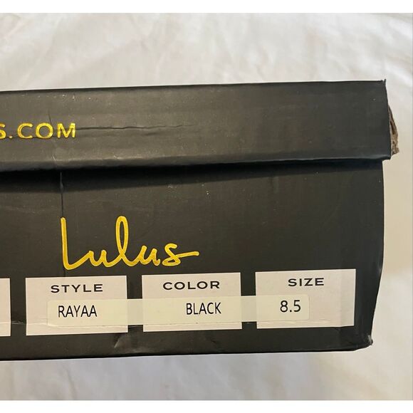 Lulus Rayaa Black Low Ankle Booties 8.5 - Picture 5 of 10